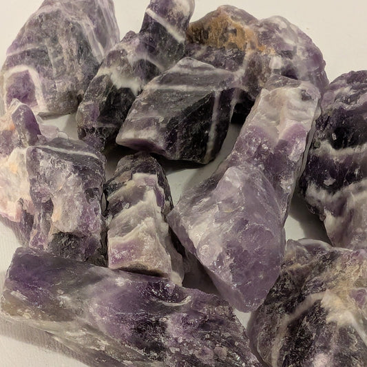 Banded Amethyst Rough Rock