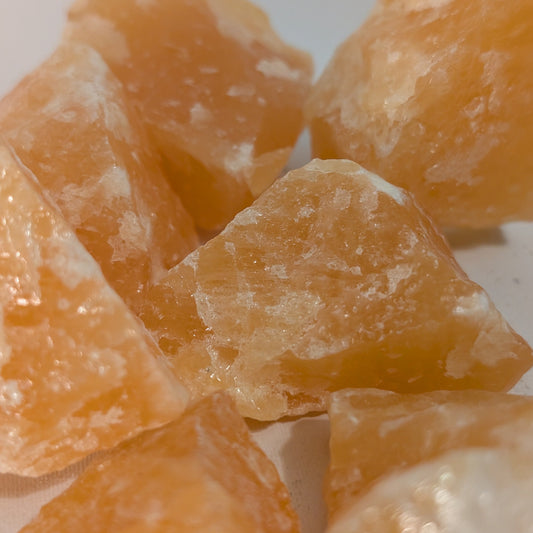 Orange Calcite Rough Rock